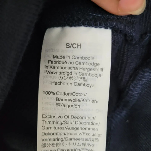 J.Crew Womens Pullover Sweatshirt Sz S Blue Cotton Long Sleeve Crew Neck Sherpa - Picture 5 of 9